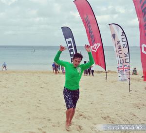 Andy finishing at Carbis 2014